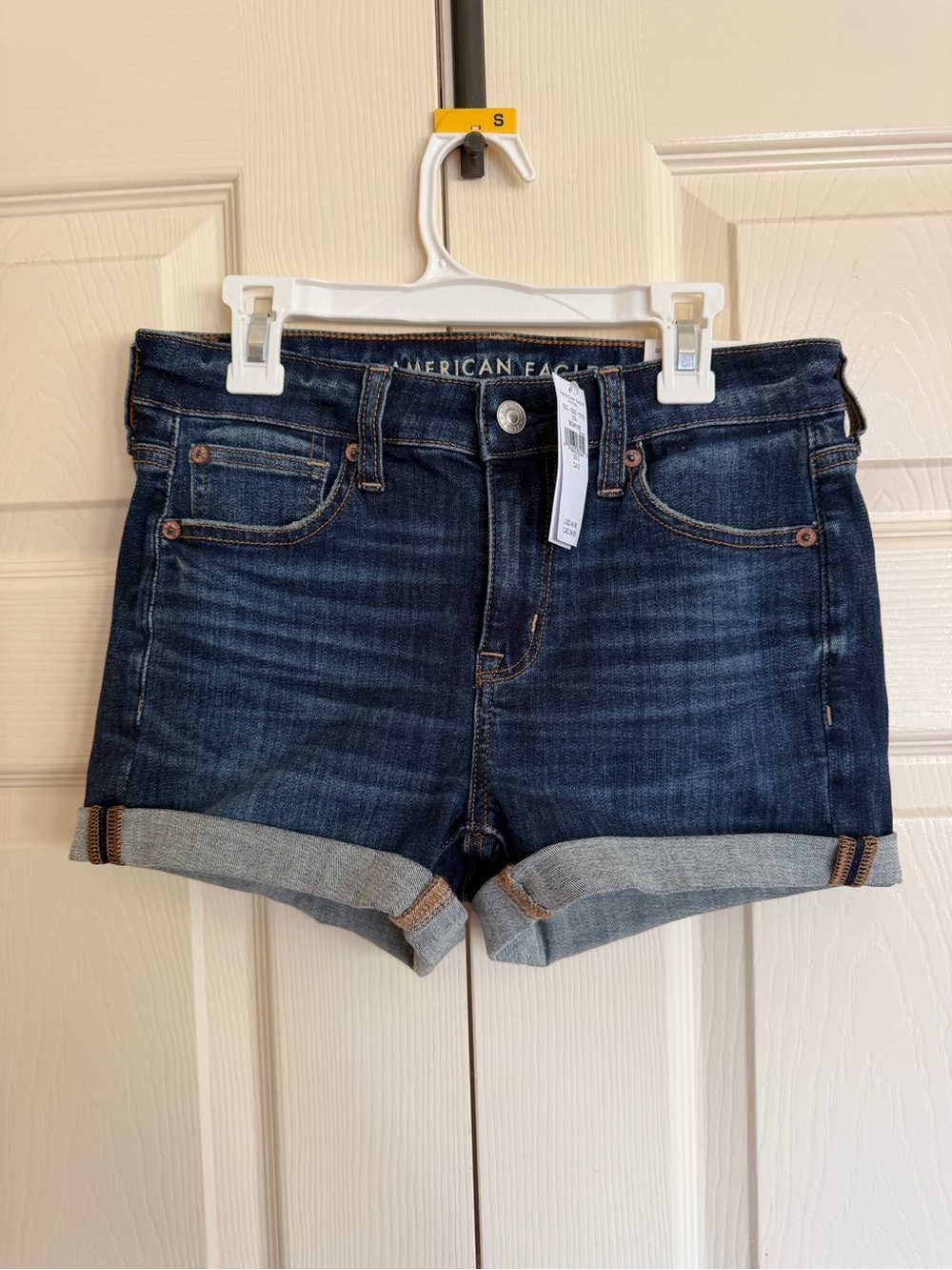 American Eagle Outfitters Dark Blue Mini Denim Shorts